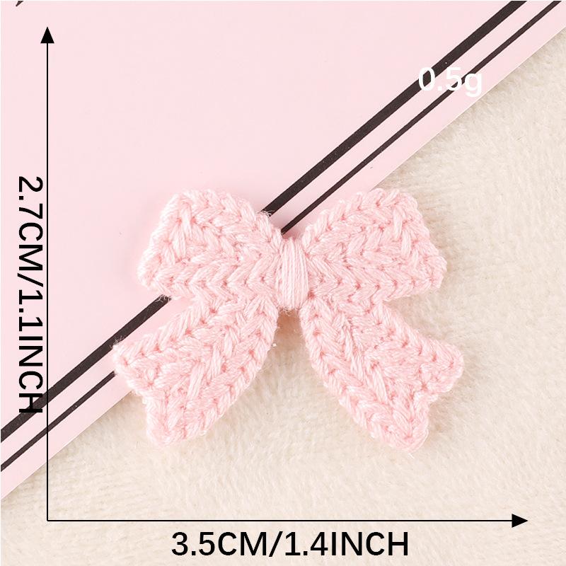 Computer Embroidery Label Water-Soluble Multi-Color Bow Badge Cloth Label Clothing Accessories Handmade Diy Patch Embroidery Cloth Sticker