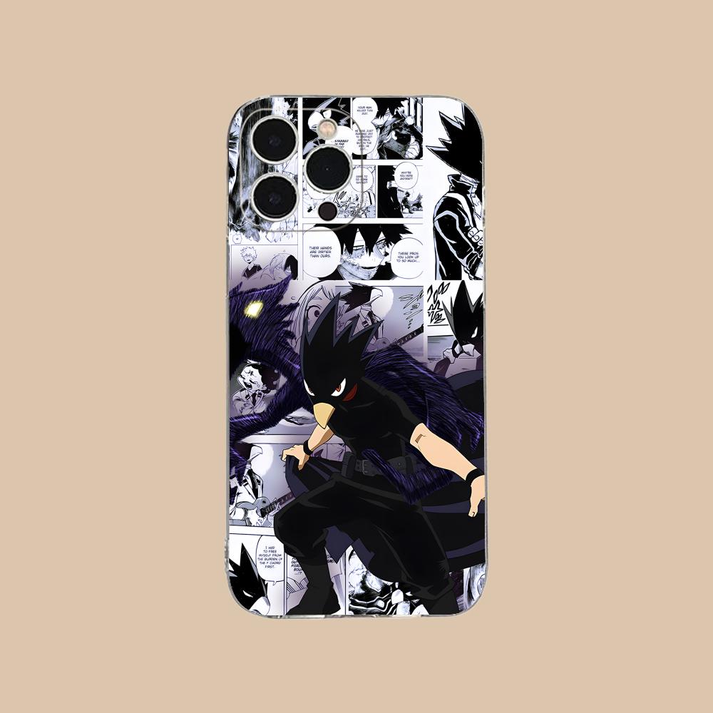 MHA Tokoyami Mobile Phone Case for iPhone 17 16 15 14 13 12 11 X XR XS Air Pro Max Plus Mini Clear Colorful Cover Cover Pretty