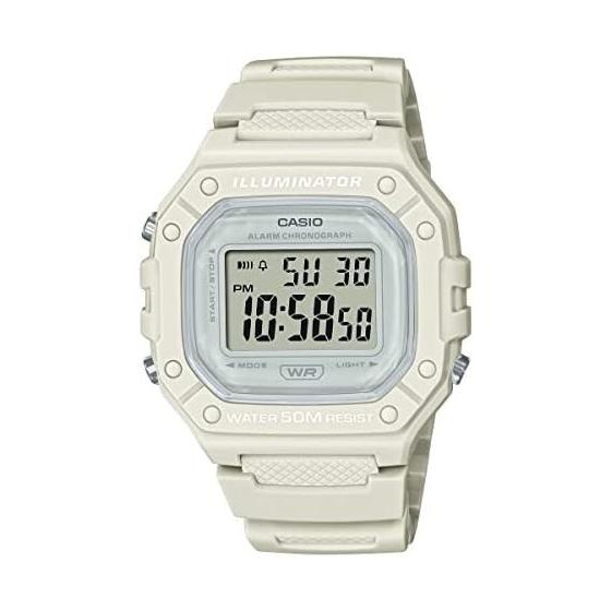 [Casio] CASIO Standard Digital Watch W-218HC-8AV Men s Women s Cheap Casio Chipkashi Beige Overseas Model [Parallel Import]