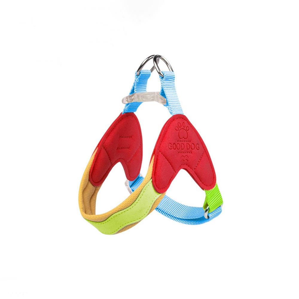 Y-shaped Dog Harness for Small Dogs Shiba Inu Puppy Chest Straps Macaron Color Matching Pet Harness Outdoor Products