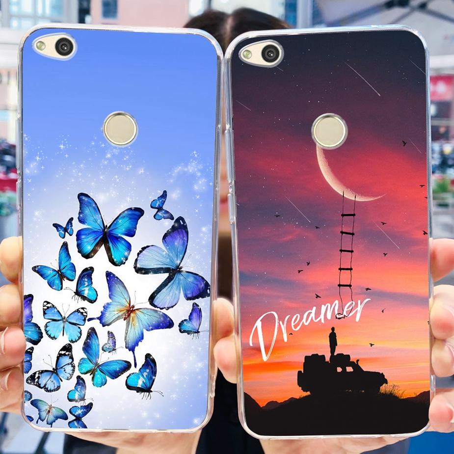 For Huawei P8 Lite 2017 Case Honor 8 Lite Popular Flowers Cartoon Cover Soft Silicone Phone Cases For Huawei P9 Lite 2017 Bumper