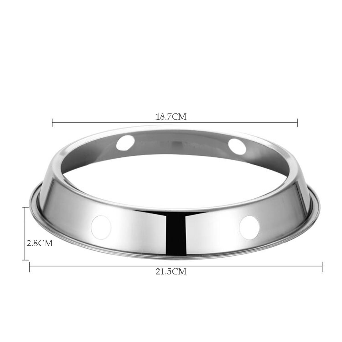 

Gas Cooker Kitchen Support Stainless Steel Reversible Stove Rack Pan Stand Wok Ring Pots Holder 2pcs 21.5cm