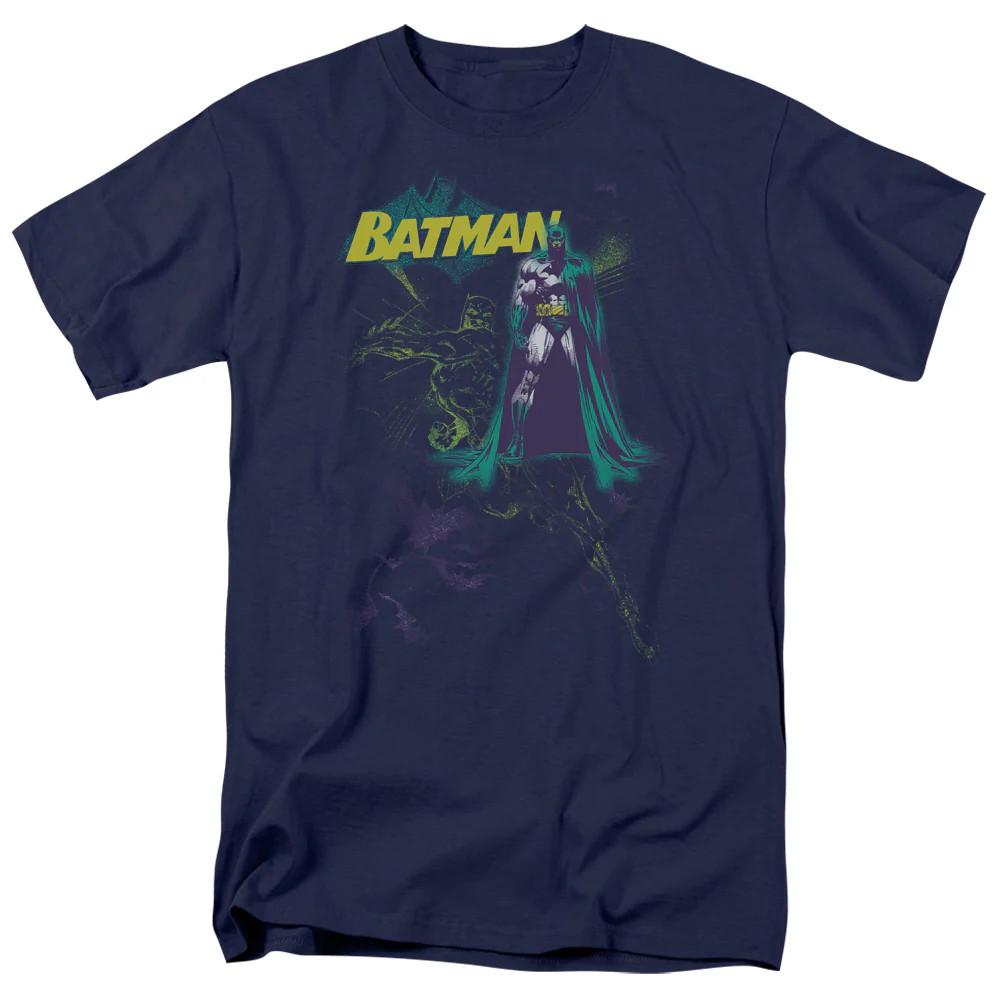 

Batman Bat Spray Mens T Shirt Navy Officially Licensed 4XL