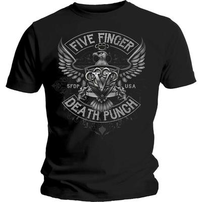 Five Finger Death Punch Howe Eagle Crest Slim Fit Black Unisex T-shirt