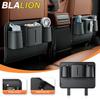 BLALION – PU Car Seat Back Organizer, Anti-Kick Pad, Automatic Short Tissue Pocket Storage Bag