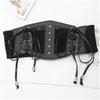 Corset Belt for Women Lace Leather Belt Wide Waist Belt Elastic Tied Belt for Dresses Leather Belt Retro Elastic Belt