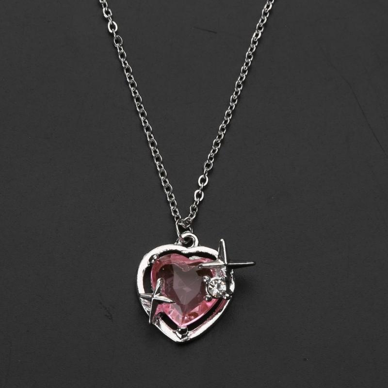 Pendant Necklaces Jewelry Heart Pendant Necklaces Chain Choker Necklaces Birthday Gifts Heart Necklaces Alloy Material