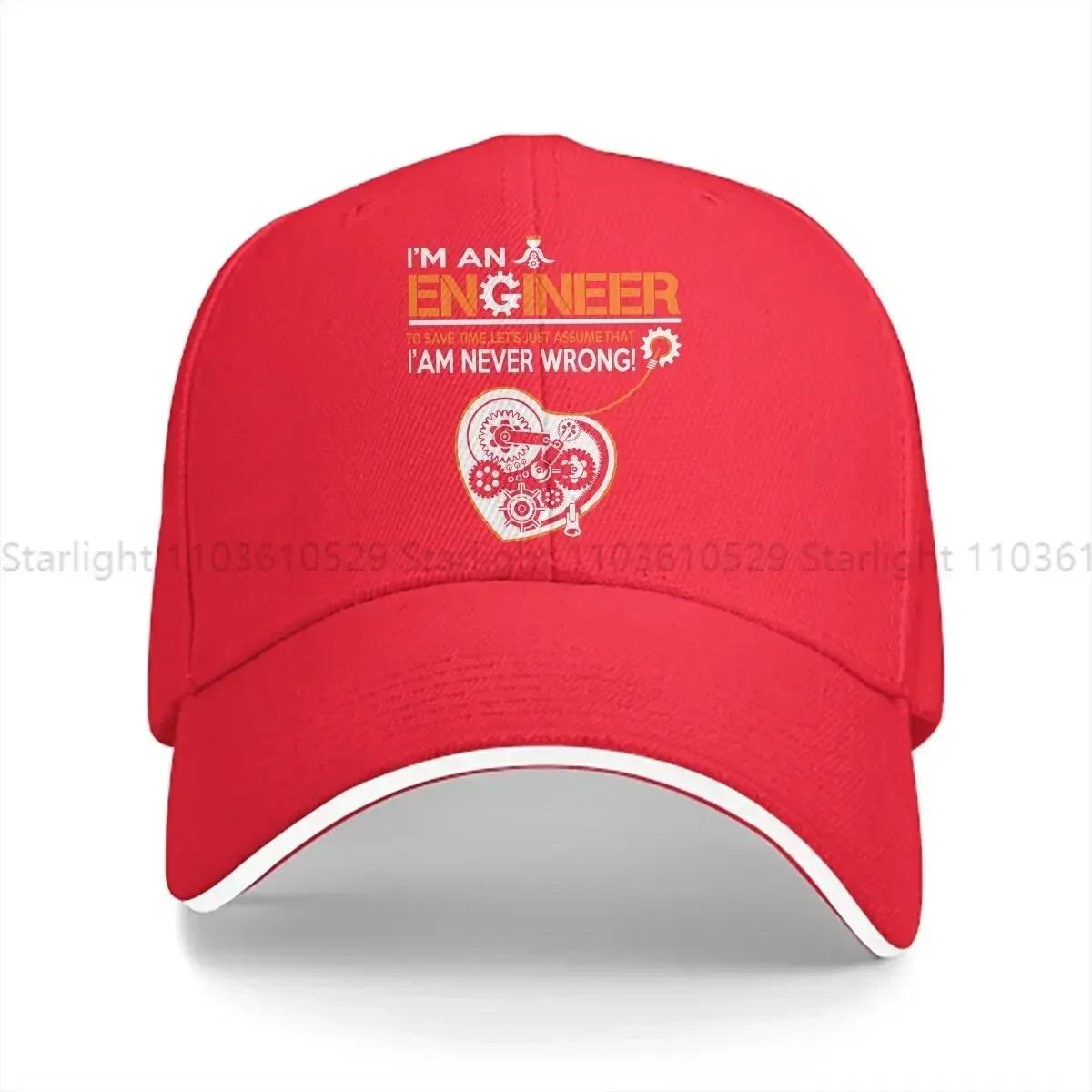 

Save Time Never Wrong Baseball Caps Peaked Cap Engineer Sun Shade Hats for Men Women One Size