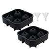 4/6/8 Grid Ice Ball Mold 3D Big Round Sphere Silicone Ice Cube Tray High Balls Shape Ice Cube Mold For Whiskey Ice Mould