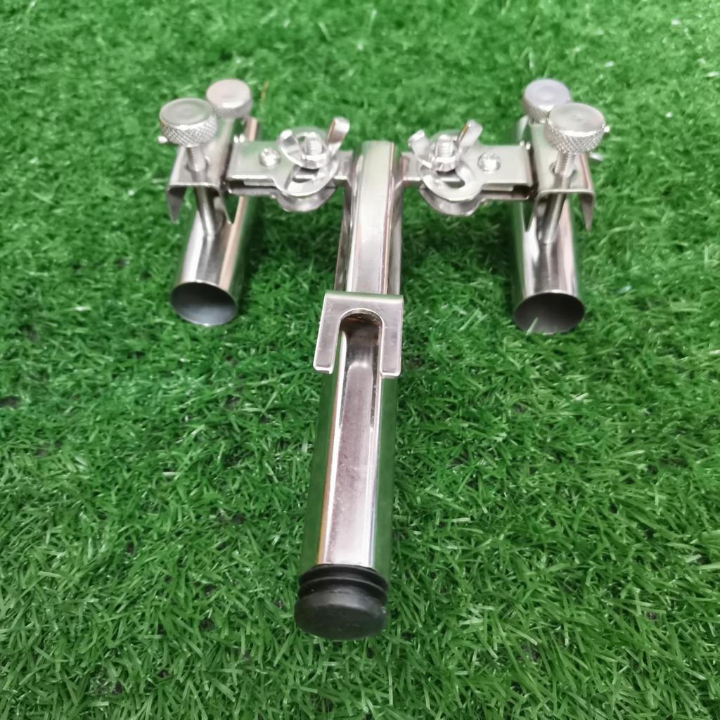 Adjustable Double Rod Holder: Multifunctional Fishing Bracket with Double Heads