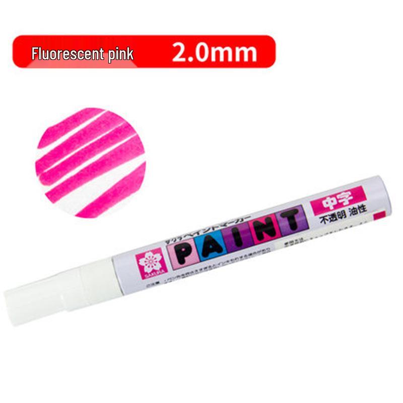 Japan Sakura Gold & White Oil-Based Paint Pen Set for Black Card Art & Drawing