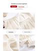 145 Women's White Wheat Ear Wide-Leg High-Waisted Velvet Chenille Casual Pants – Autumn/Winter Petite 150