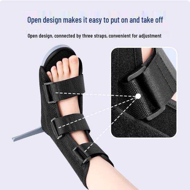 Orthopedic T-Strap Shoe: Breathable, Anti-Rotation Support for Ankle Fracture Brace