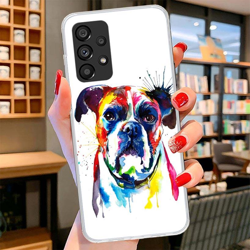 French Bulldog Dog Pug Phone Case For Samsung Galaxy A17 A37 A57 A16 A26 A36 A56 A15 A25 A35 A55 A14 A24 A34 A54 A13 A23 A33 A53