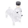 Dachshund Shape Whiskeys Decanter 300ml Glass Bottle for Whiskeys Enthusiasts and Home Decoration