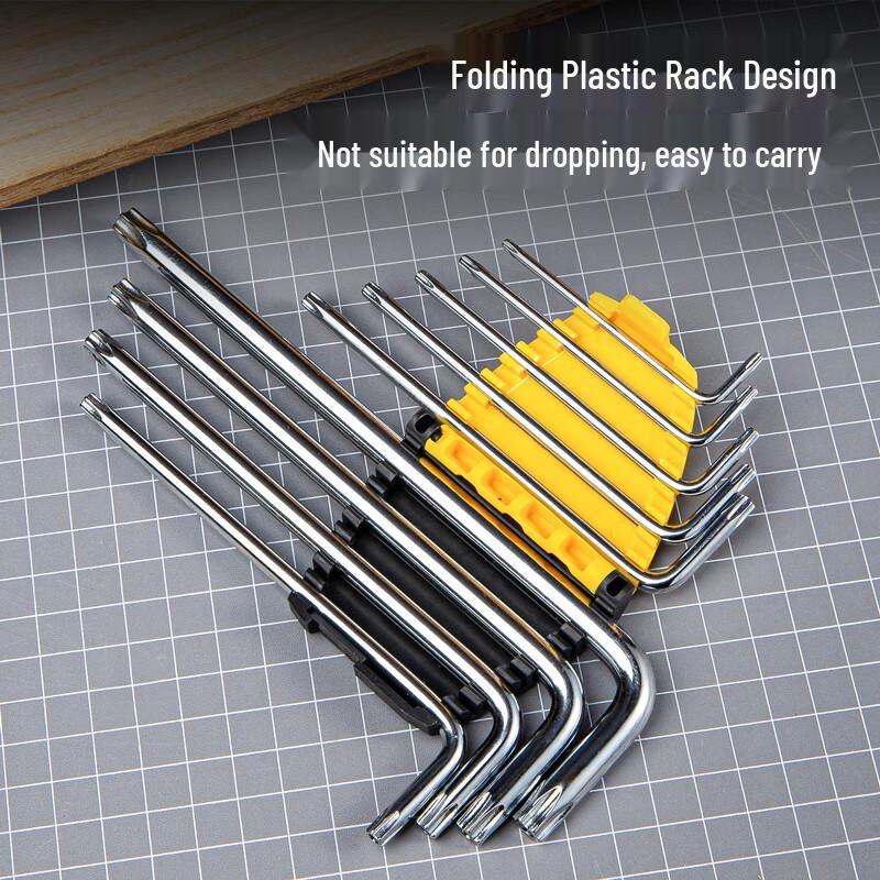 Deli 9-Piece Security Torx Hex Key Wrench Set