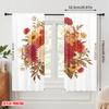 2pcs 2D Flat Printing Curtains No Rain No Flowers Polyester Without Electricity Family Party Perfect for Holiday Party General