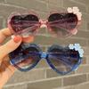 Fashion Pc Sunglasses Peach Heart Cartoon Flower Sunglasses Heart-Shaped Sunglasses Outdoor