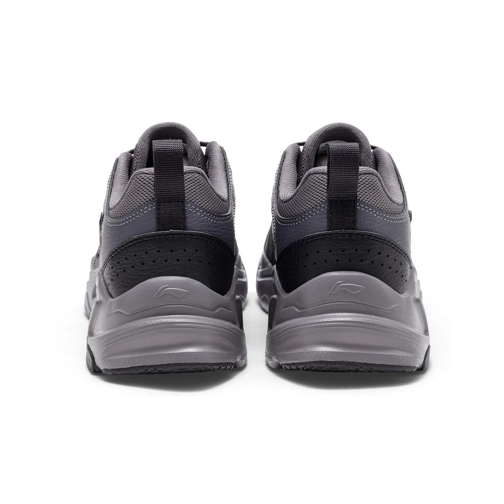 Li Ning Pulse Retro Casual Versatile Durable Breathable Support Low Top Dad Shoes Men Sneaker Smoke-Gray AGCV145-3