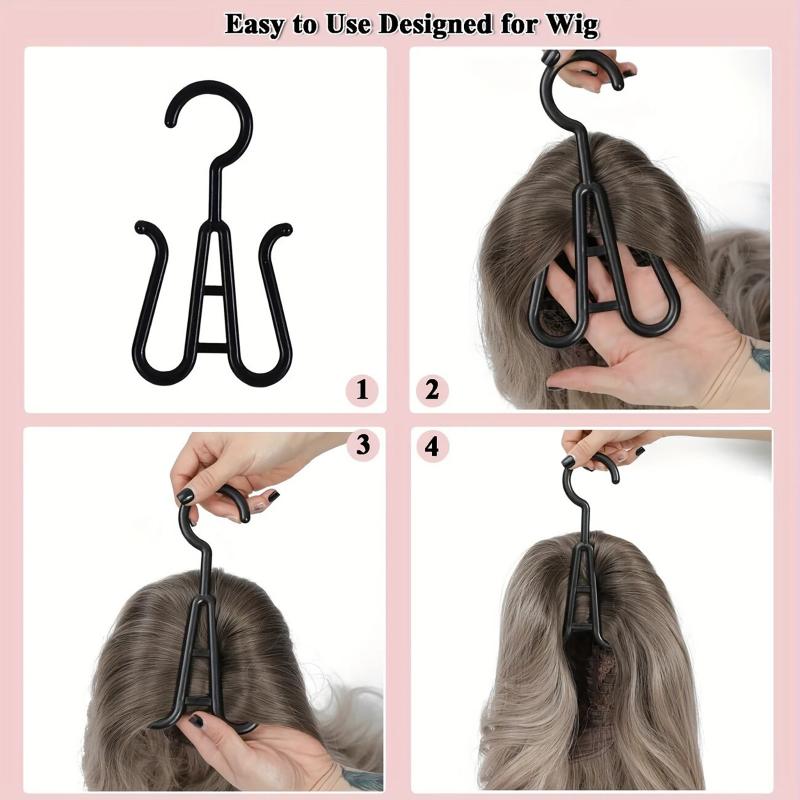 10 Pcs Unisex-Adult Wig Head Stands - Portable Multifunctional Hook Hangers For Easy Wig Drying, Storage & Display