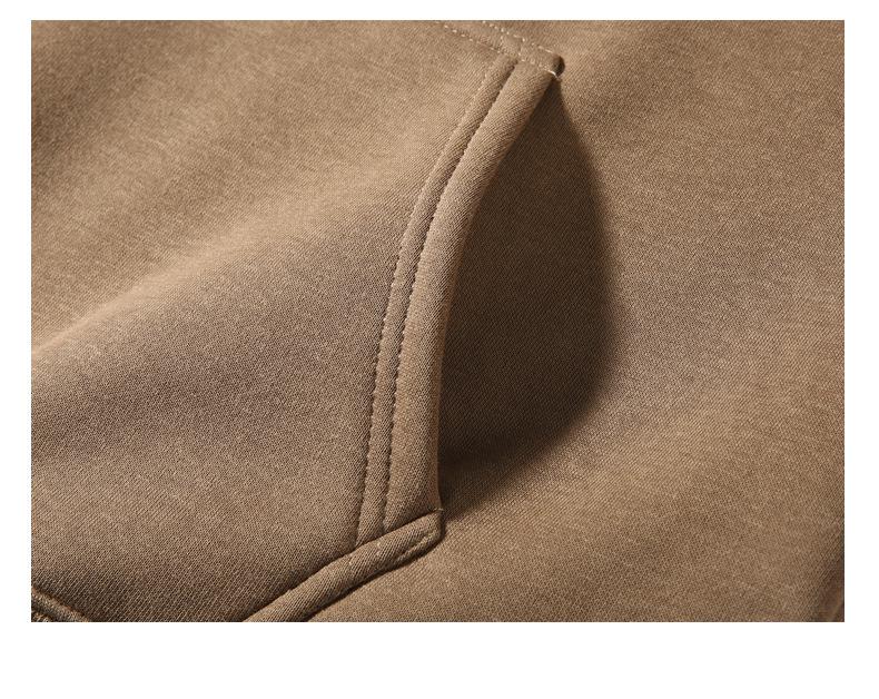 420g Ouli Bluza z obniżonym ramieniem i podwójnym kapturem Męska Casual Luźna Bluza - Jesień/Zima Wszechstronna Bluza