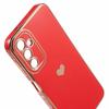 For Samsung Galaxy A13 5G Protective Case 6D Electroplating Love Heart TPU Phone Cover