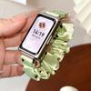 Cloth Scrunchie Strap for Huawei Band 11/ 11 Pro Wristband Polka Dots Fabric Elastic Watchband for Women Huawei Band 11 Bracelet