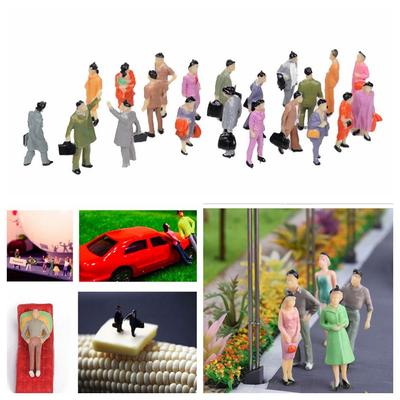 Scale Mixed Color Pose Passengers Scale Model Plastic People Character Model People Figures
