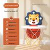 Kids' No-Drill Indoor Basketball Hoop with Suction Cup for Silent Play