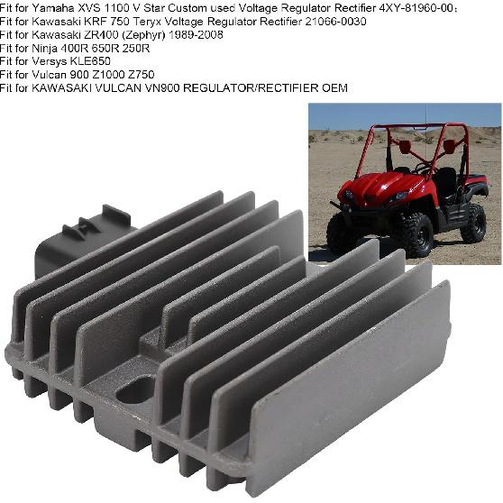 

Rectifier, SH678A-12 SH678-11 SH678KA, Aluminium Alloy Voltage Regulator Rectifier Fit for KRF 750 Teryx 4X4 6D3-81960-00-00
