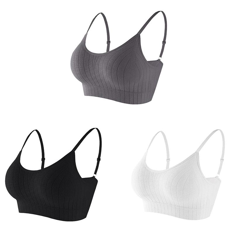 Push-up BH för kvinnor Elastisk Samla BH Matchande Underkläder Sömlös BH Trådlös Enfärgad Förtjockning Underkläder