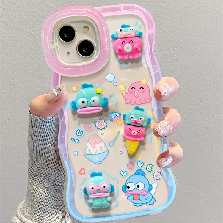 

Ins Мультяшные куклы, подходящие для 16 Apple Phone Case 15promax Cute Double Stand 14 Niche Couple 13/12 Redmi K40/K40 Pro