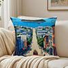Morandi-Farbe Warme Farbpalette Muster Kissenbezug Kissenhülle Milbenschutz Wohnzimmer Sofa Dekor Kissen Zimmer