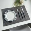 Double-layer Imitation Linen Fabric Placemat, Tableware Mat, Hotel Box Insulation Mat Ins Wind Home Coaster