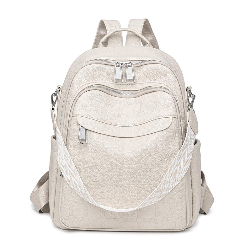 PU Backpack Multi-function Shoulder Bag Large Capacity Lightweight Women's Backpack