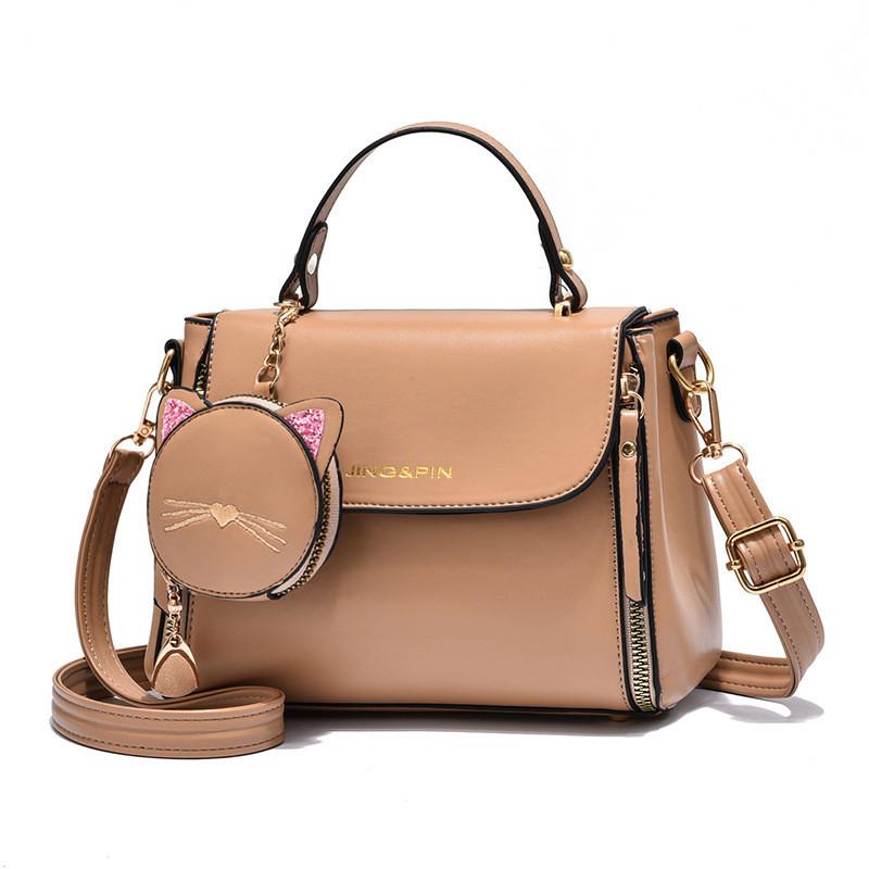 2023 New Fashion Women s Stylish Handbag Simple Mother And Daughter Bag Korean Sweet Lady Single Shoulder Crossbody Bag хаки