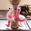 Cartoon Flamingo Doll Keychains Flamingo Plush Soft Stuffed Animal Toy Small Keychain Pendant Handbag Charms