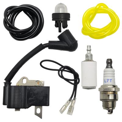 Ignition Coil Spark Plug For Homelite UT-10514 UT-10518 UT-10517 UT-10520 UT-10516 Fuel Filter Line Hose Chainsaw Replace Part