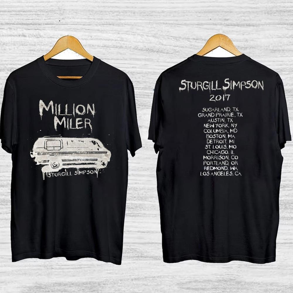 New Rare Sturgill Simpson Tour 2017 Gift Family Unisex S235XL Shirt 6D596 Unisex T-Shirt S