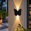 Outdoor Wall Light Butterfly Design, Modern Wall Washer for Stairs Hallway Courtyard Balcony