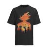 Herren T-Shirt Bio Baumwolle  Dragon Ball Son Goku Saiyajin Anime Nerd Geek