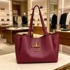 Womens Large PU Tote Shoulder Bag Retro Minimalist Crossbody Daily Commute Street Style