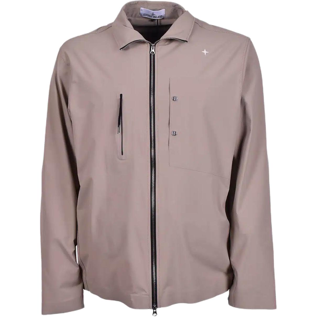 

Stone Island Stellina Series Stand Collar Logo Zip Long Sleeve Jacket Men Jacket Beige K1S1512000-19S00G7-V0094 XL