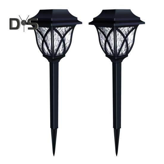 2 szt. Zewnętrzne Lampy Solarne Ścieżkowe Super Jasne Automatyczne Włączanie/Wyłączanie Wodoodporne Oświetlenie Ogrodowe Krajobrazowe Lampy Podwórkowe