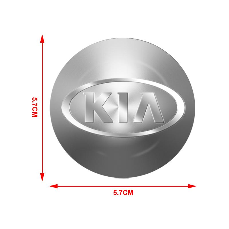 4 STK 56MM Bilhjul Senterklistremerker Kapsel Navdekaler For KIA Ceed Rio Sportage R K2 K3 K4 K5 K6 K7 K8 Soul Opeima Ceed Sorento Cerato