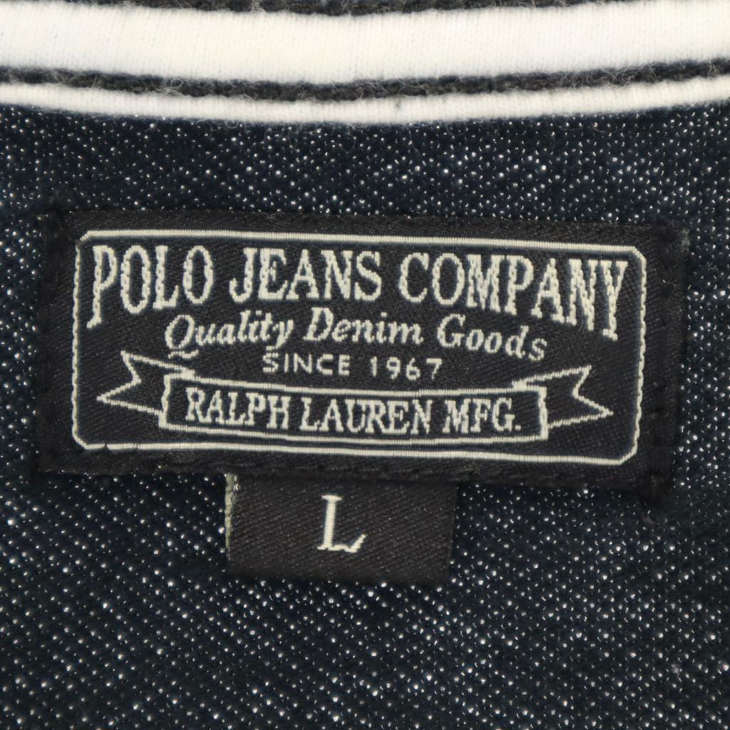 POLO JEANS COMPANY RALPH LAUREN Short sleeve Polo shirt L black Fawn Men's Used