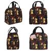 Hanoi Rocks Insulated Lunch Bag for Women Office Cooler Thermal Food Box Tote Portable Lunch Boxes Container