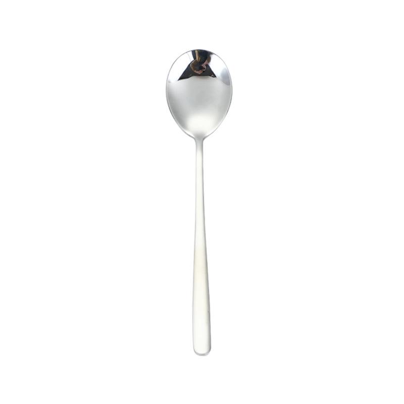 

Korean Style 304 Stainless Steel Spoon & Fork Set - Long Handle, Soup, Teaspoon, Stirring, Ice Spoon, Sandable Finish