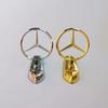 AABGV1 Emblem Badge for Car Hood Front Chrome Logo Luxurious Plated for Mercedes Benz Hood with Wing for C200 R300 E260 S450 S350