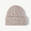 Japanese Winter Warm Simple Twist Woolen Cap Female Earflaps Slipover Male Beanie Student Hat